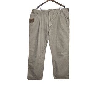 RIGGS WORKWEAR by WRANGLER Cargo Carpenter Dark Khaki Jeans Size 46X32